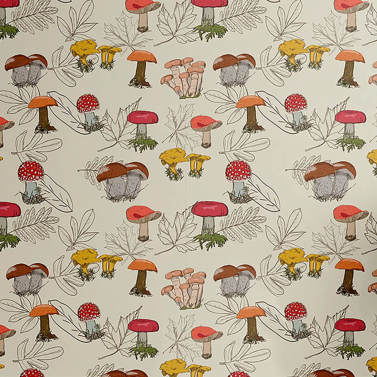 Tapete Mushroom Typ B | Rot