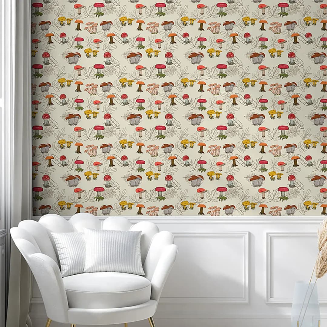Tapete Mushroom Typ B | Rot