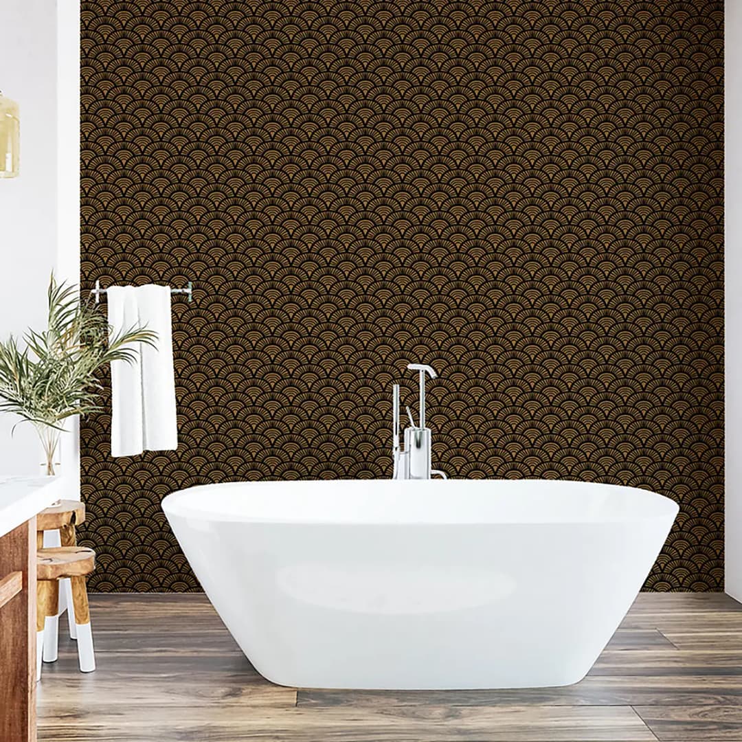 Tapete Scallop 250cm | Braun