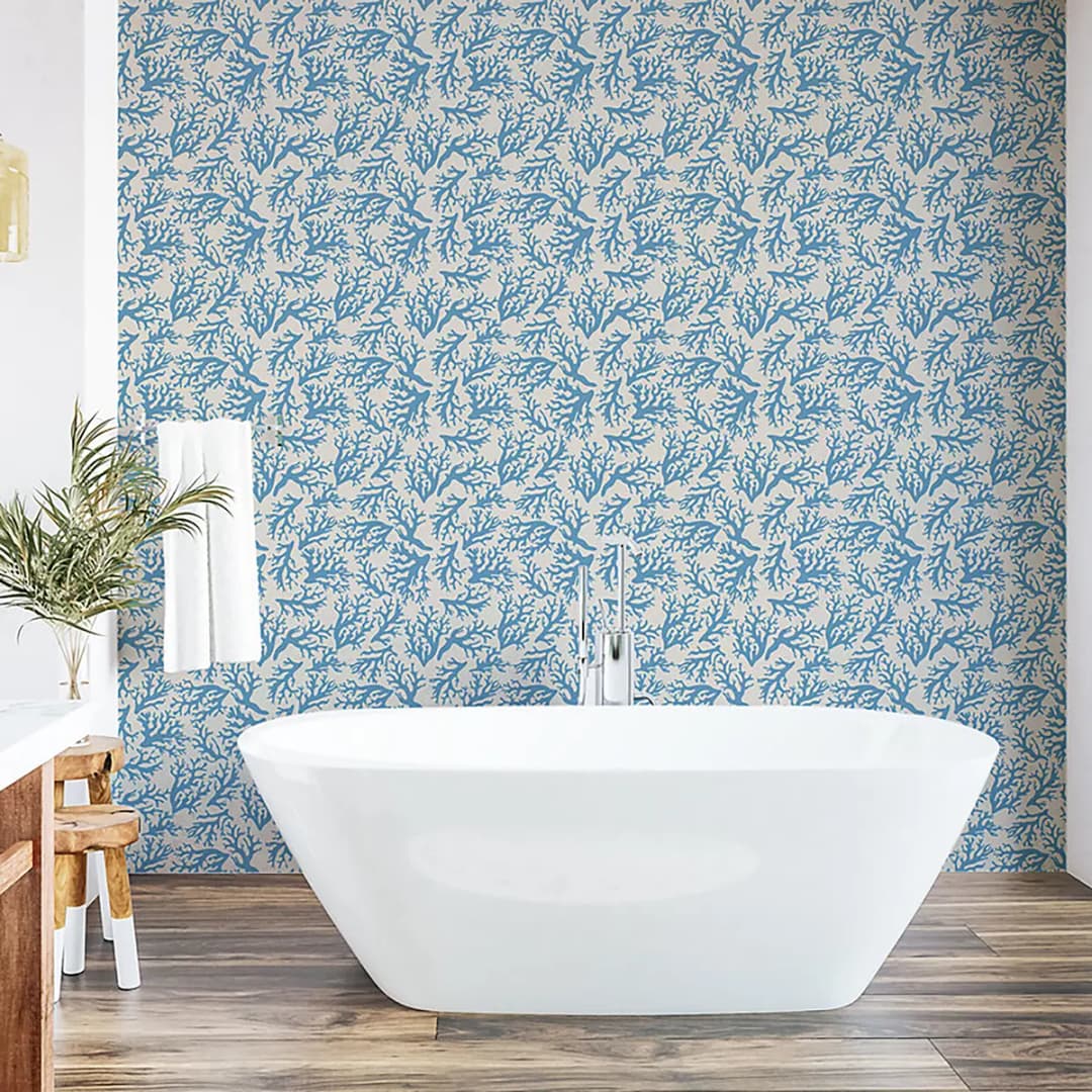 Tapete Maritime Korallen 250cm | Beige