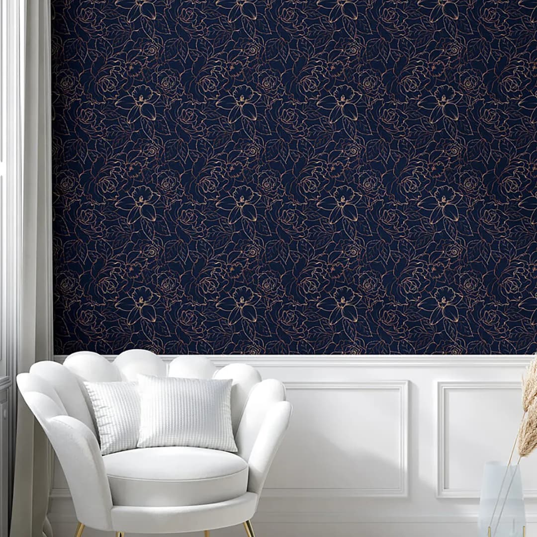 Tapete Navy Blue | Blau