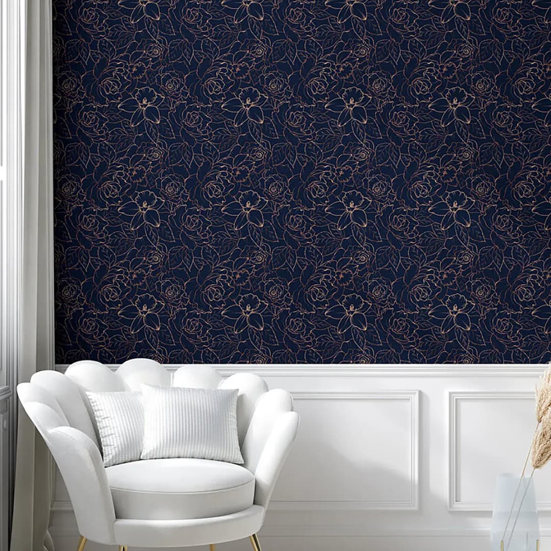 Tapete Navy Blue | Blau