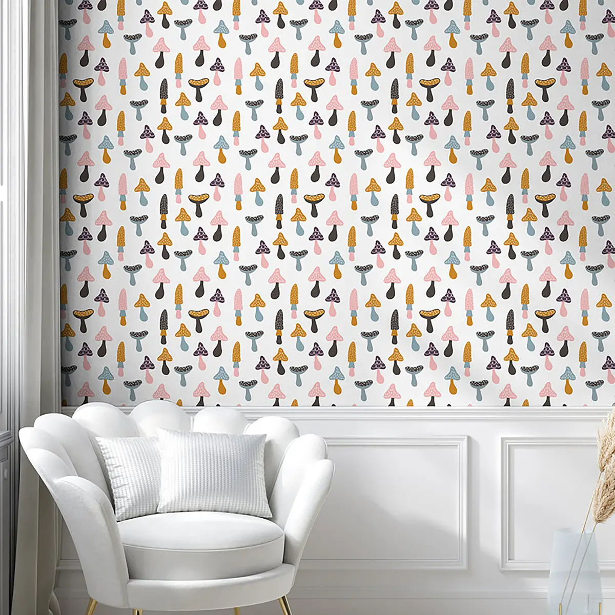 Tapete Mushroom Typ A 90cm | Mehrfarbig