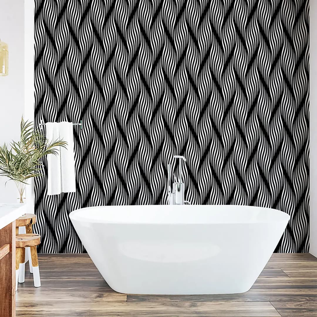 Tapete Stripe | Grau