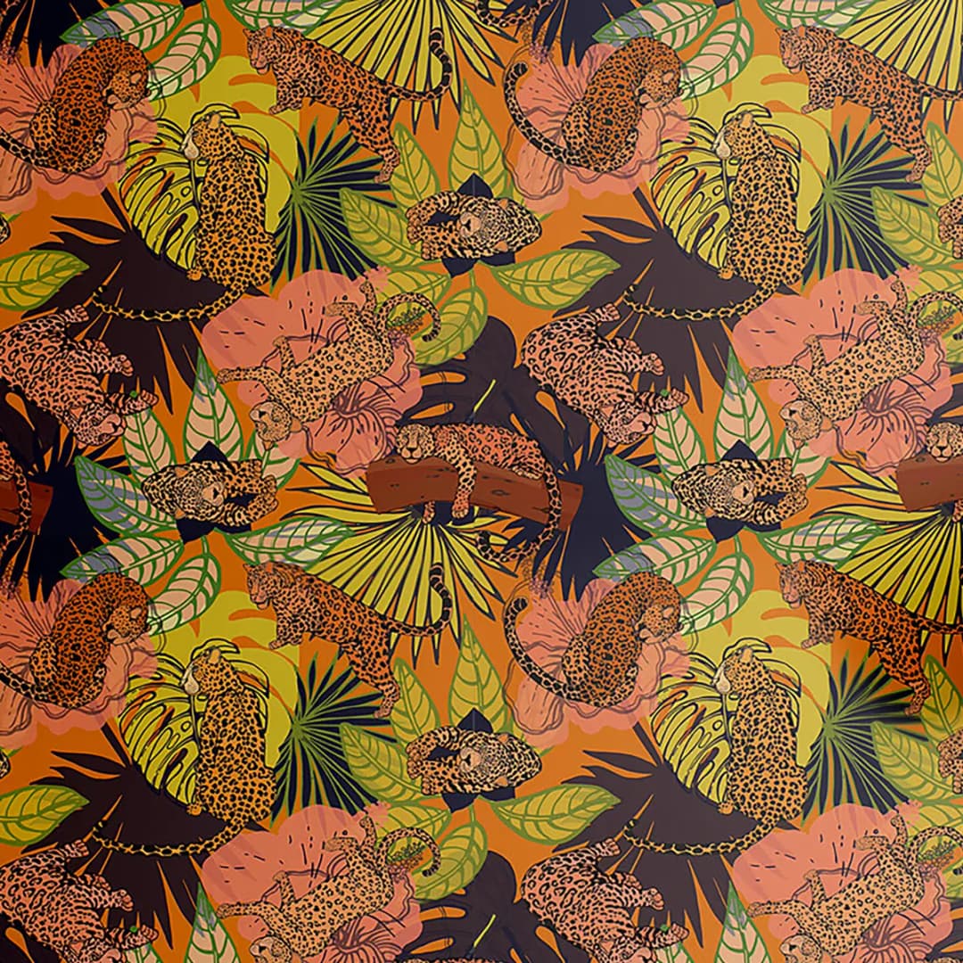 Tapete Jungle | Mehrfarbig
