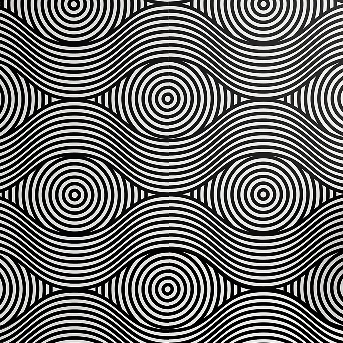 Tapete Psychedelic 90cm | Mehrfarbig