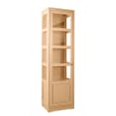 Vitrinenschrank Glatt Typ A | Braun