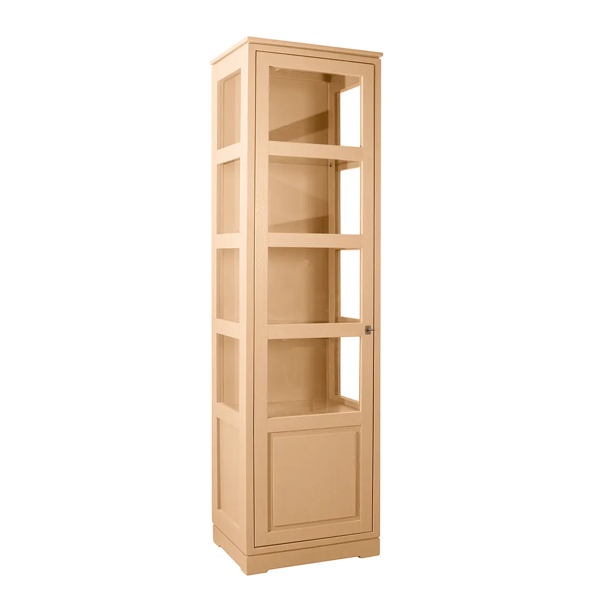 Vitrinenschrank Glatt Typ A | Braun