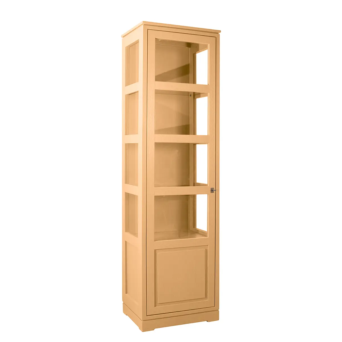 Vitrinenschrank Glatt Typ A | Braun
