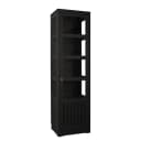 Vitrinenschrank Geriffelt Typ A | Grau