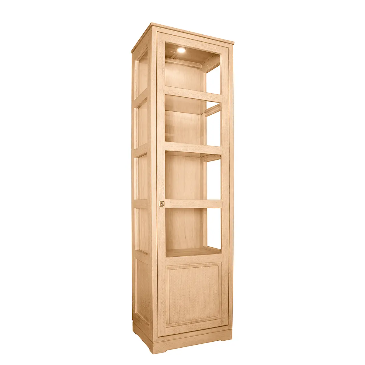 Vitrinenschrank Glatt Typ A | Braun