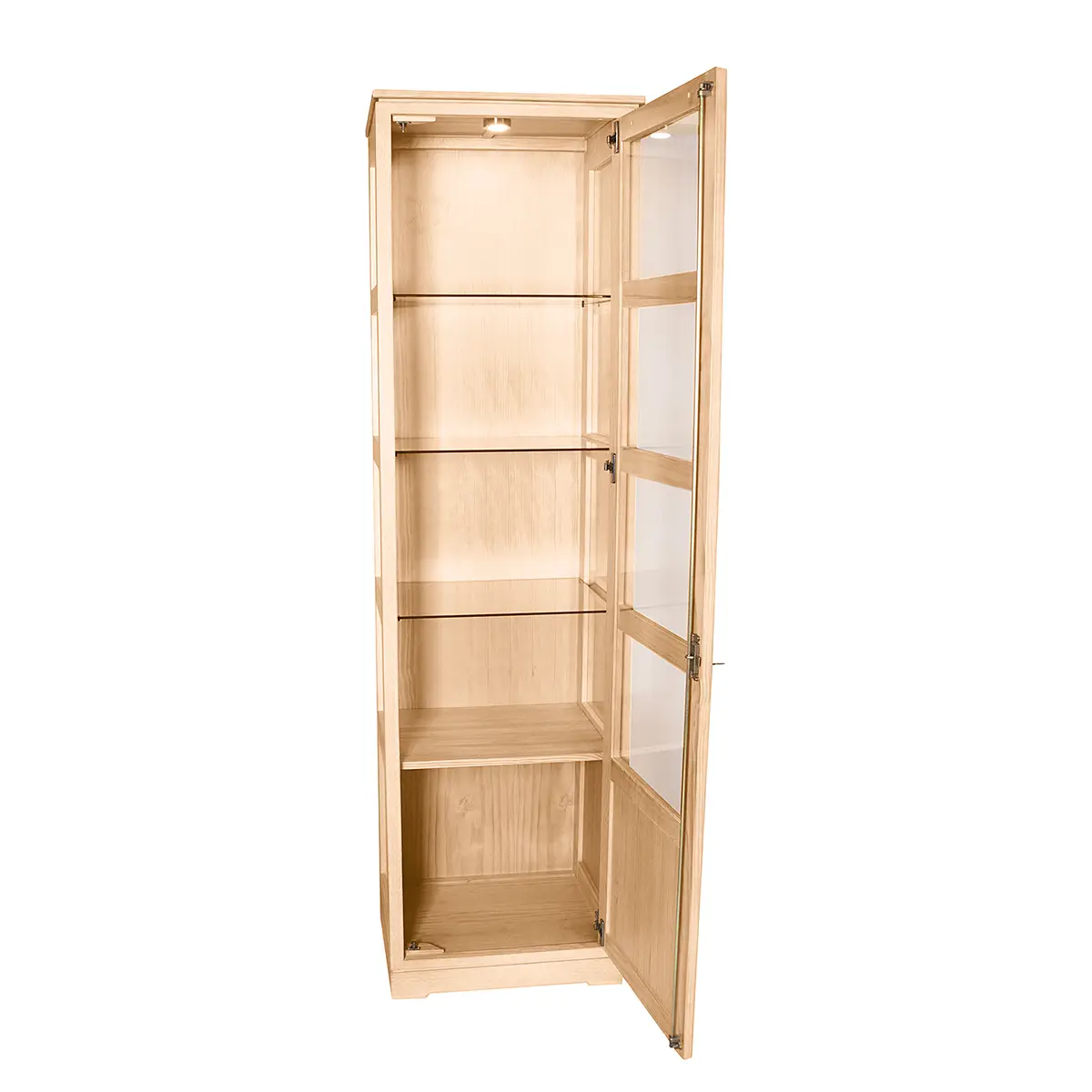 Vitrinenschrank Glatt Typ A | Braun