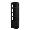 Vitrinenschrank Glatt Typ A | Schwarz