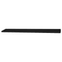 Wandregal Pinie Massiv, gebürstet Schwarz/Schwarz 140cm