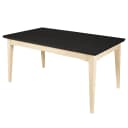 Esstisch 140cm Schwarz/Schwarz/Pinie Creme | Holztöne