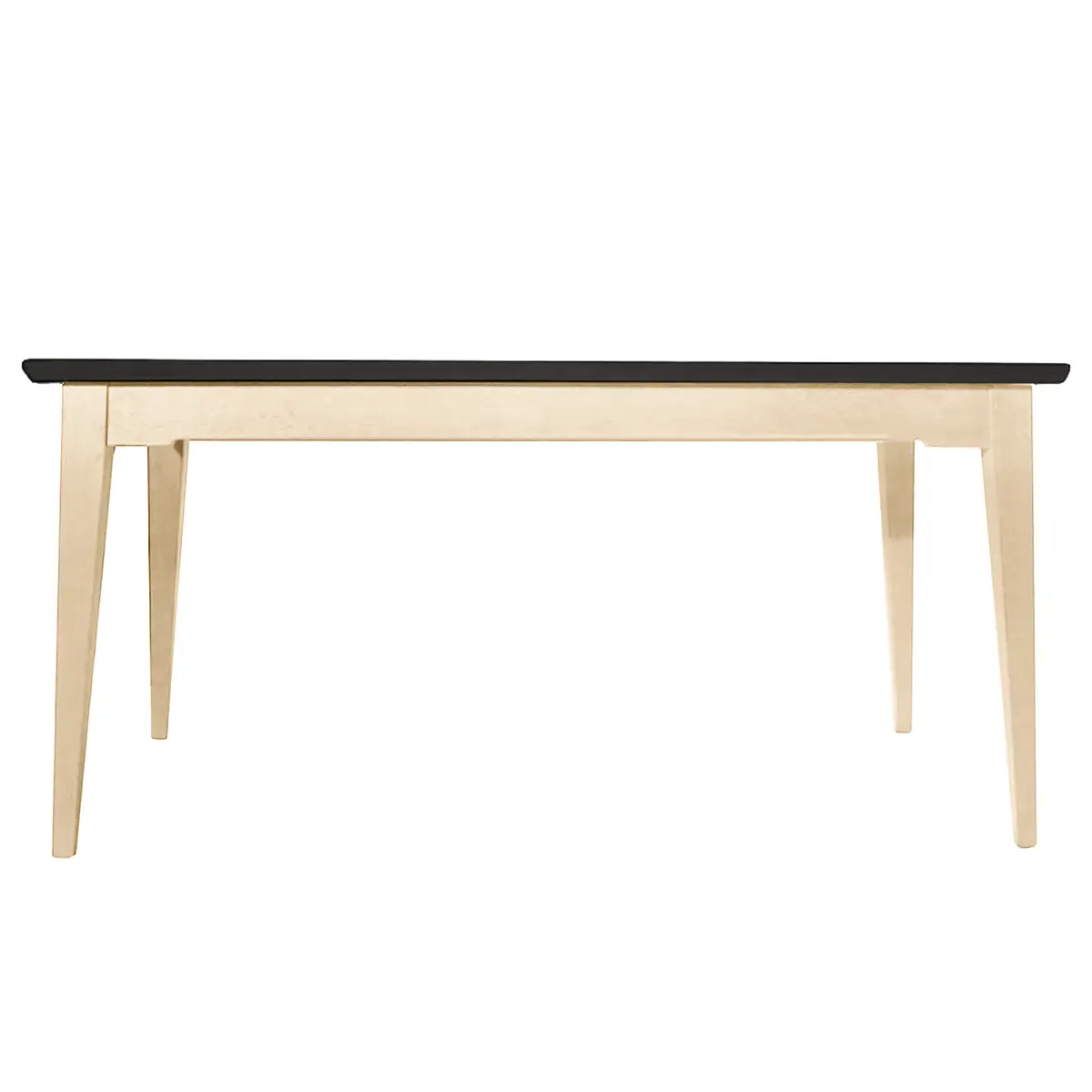 Esstisch 140cm Schwarz/Schwarz/Pinie Creme | Holztöne