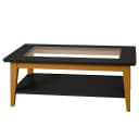 Couchtisch Typ A 110 x 70cm Schwarz/Schwarz/Pinie Creme | Holztöne