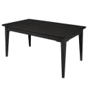 Esstisch 140cm Schwarz/Schwarz | Schwarz