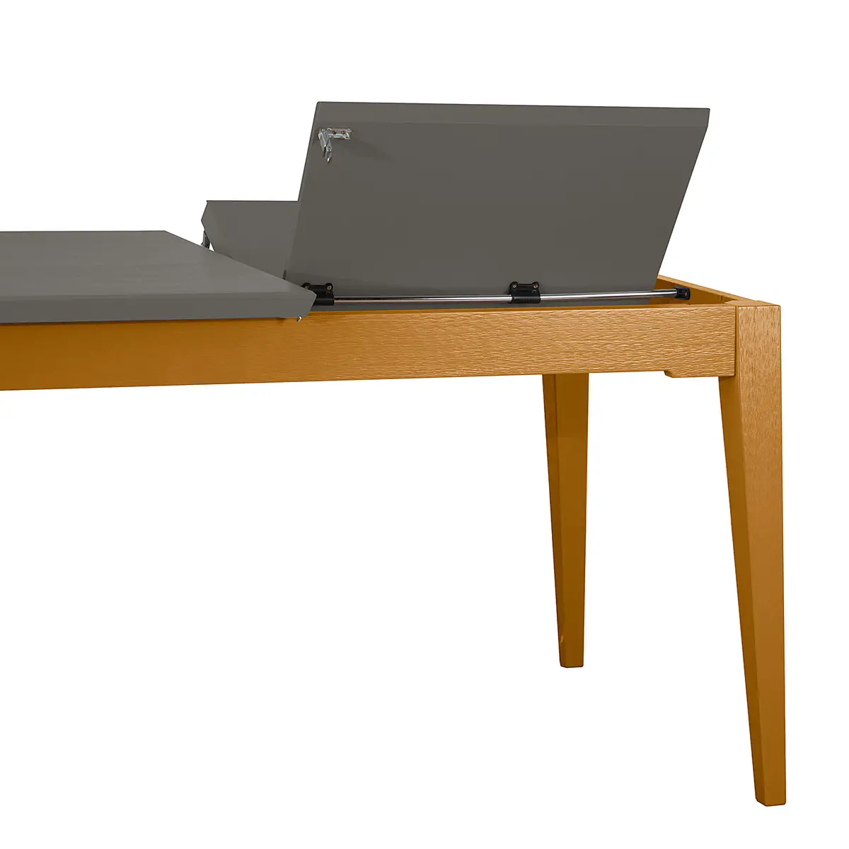 Ausziehbarer Esstisch 140cm Grau/Grau/Pinie Braun | Holztöne