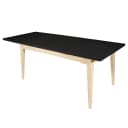 Ausziehbarer Esstisch 180cm Schwarz/Schwarz/Pinie Creme