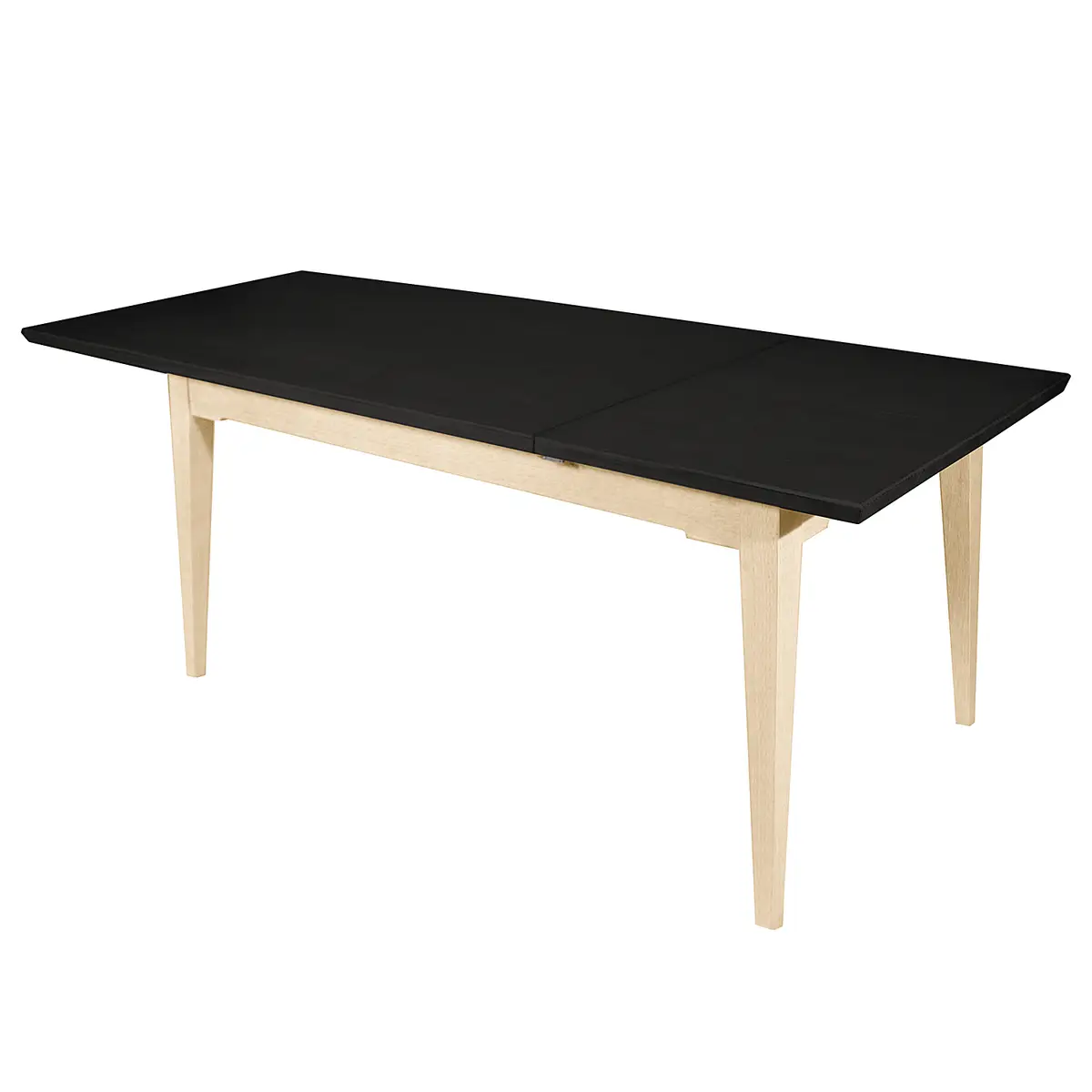 Ausziehbarer Esstisch 180cm Schwarz/Schwarz/Pinie Creme