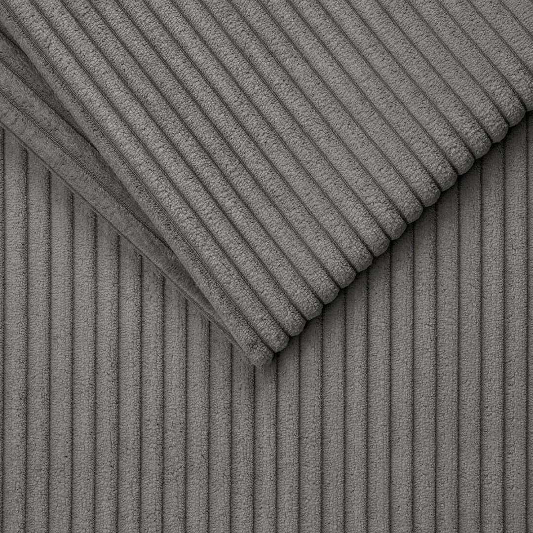 Wechselbezug Polsterbett 140 x 200cm Grau/Graphit | Grau