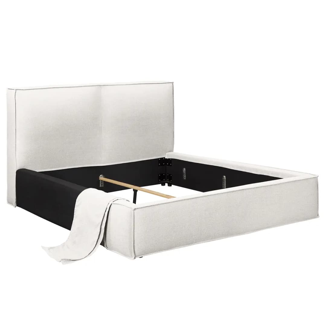 Wechselbezug Polsterbett | Beige
