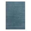Wollteppich Textured Border Blau 160 x 230cm | Blau