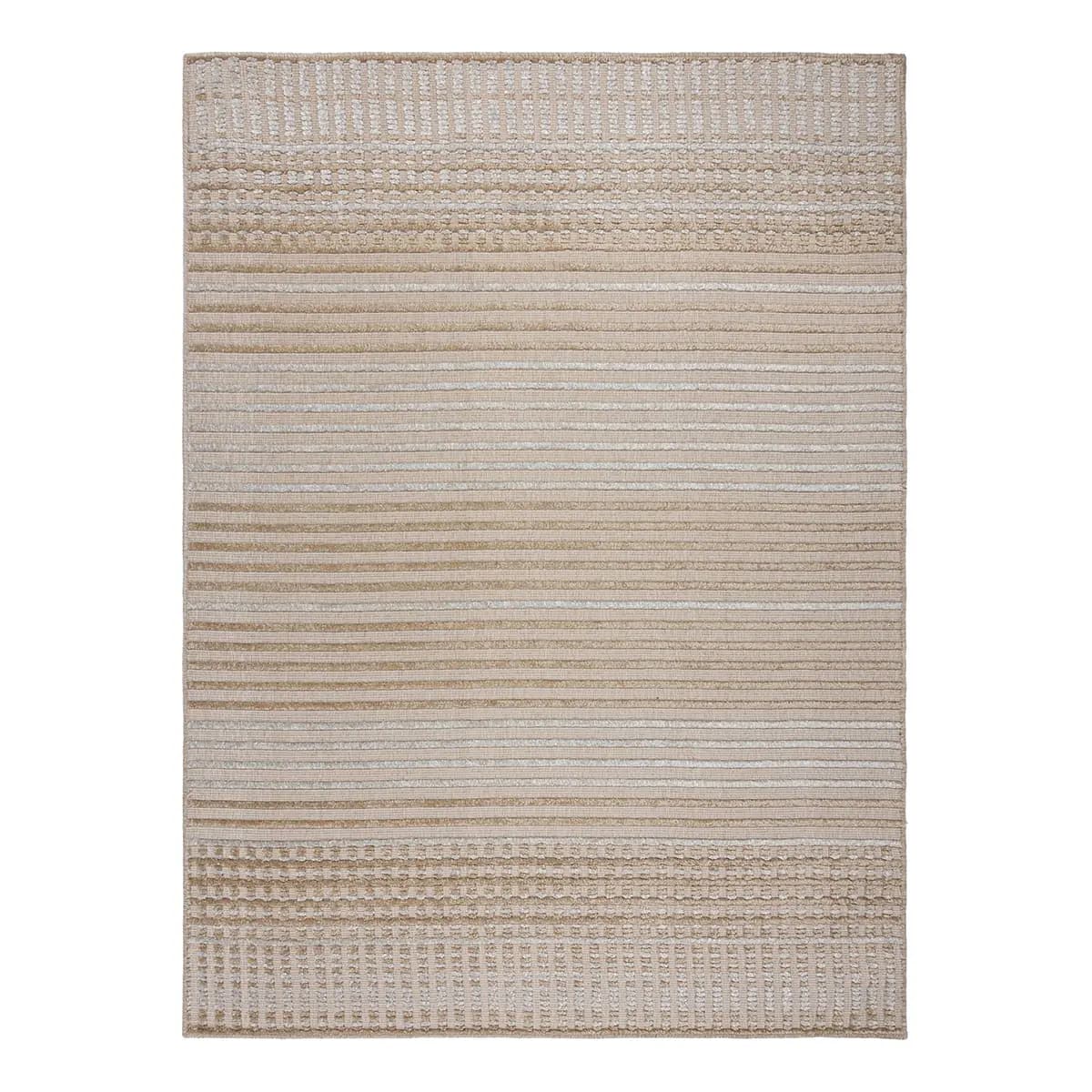 Kurzflorteppich Elton Stripe Beige/Beige 200 x 320cm | Beige