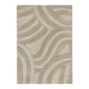 Hochflorteppich Velvet Carved | Beige