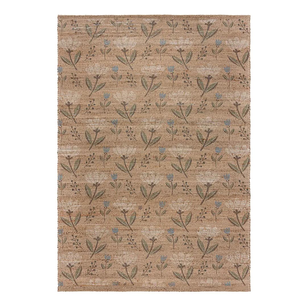 Juteteppich Arriana Floral Beige 160 x 230cm | Beige