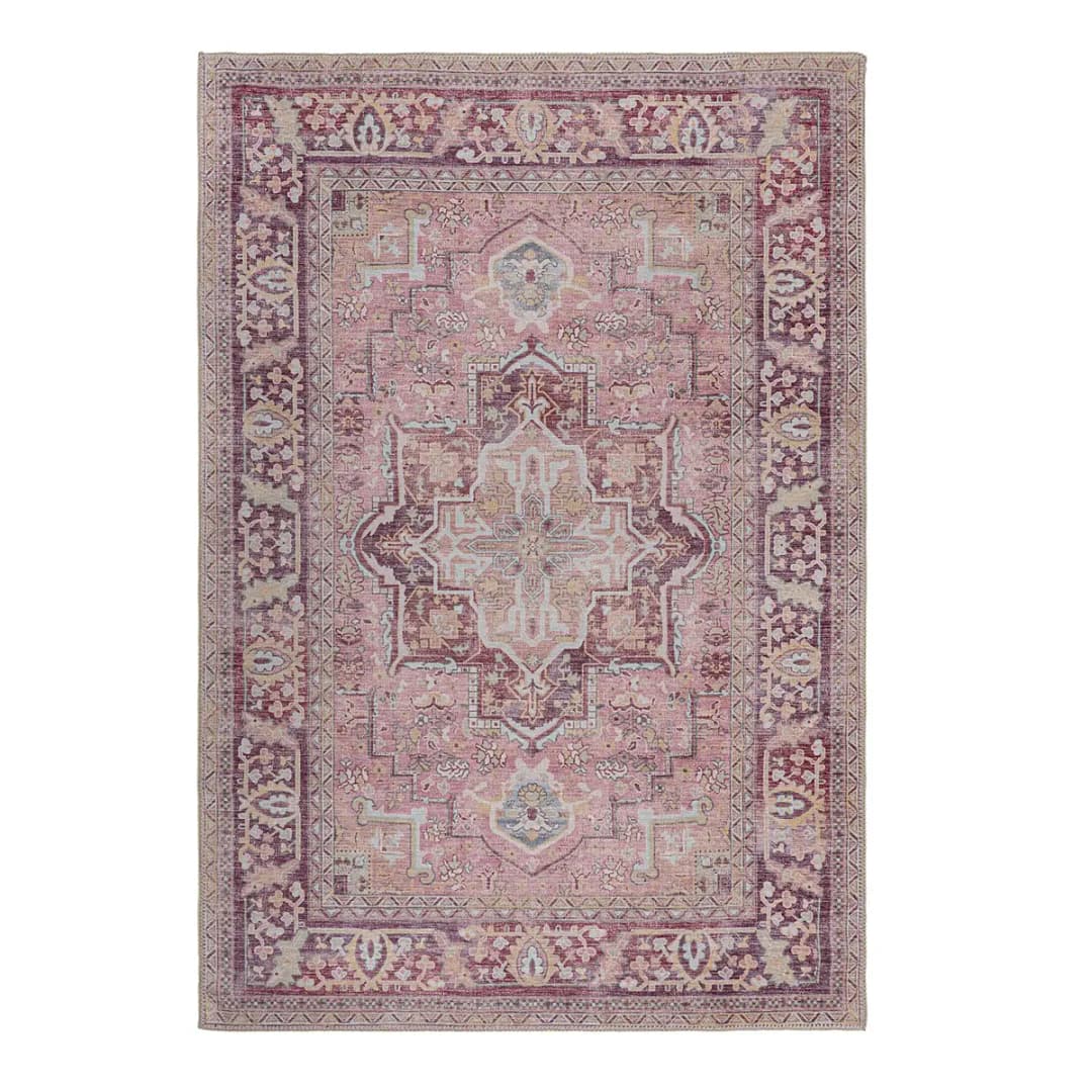 Kurzflorteppich Windsor Traditional | Rosa