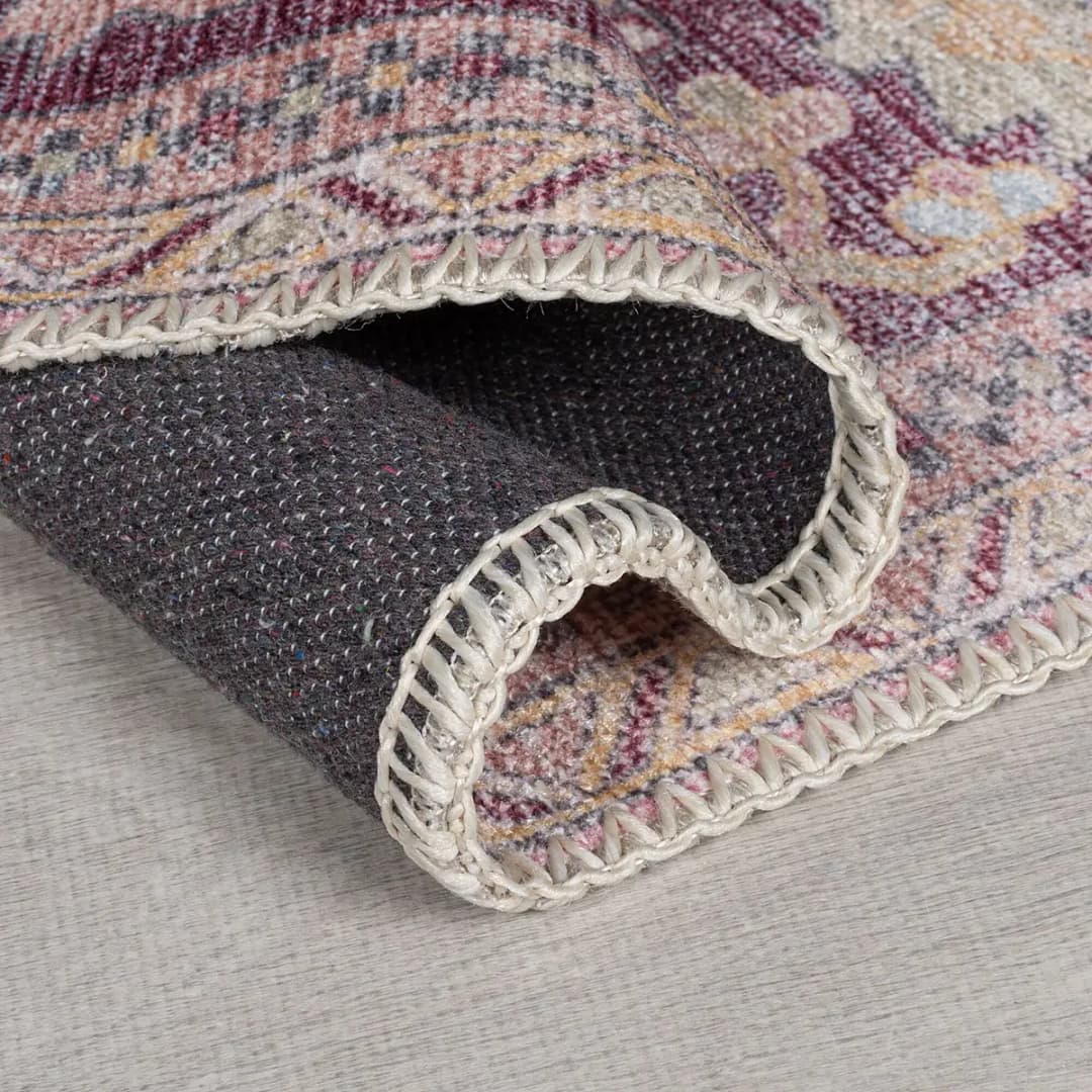 Kurzflorteppich Windsor Traditional | Rosa