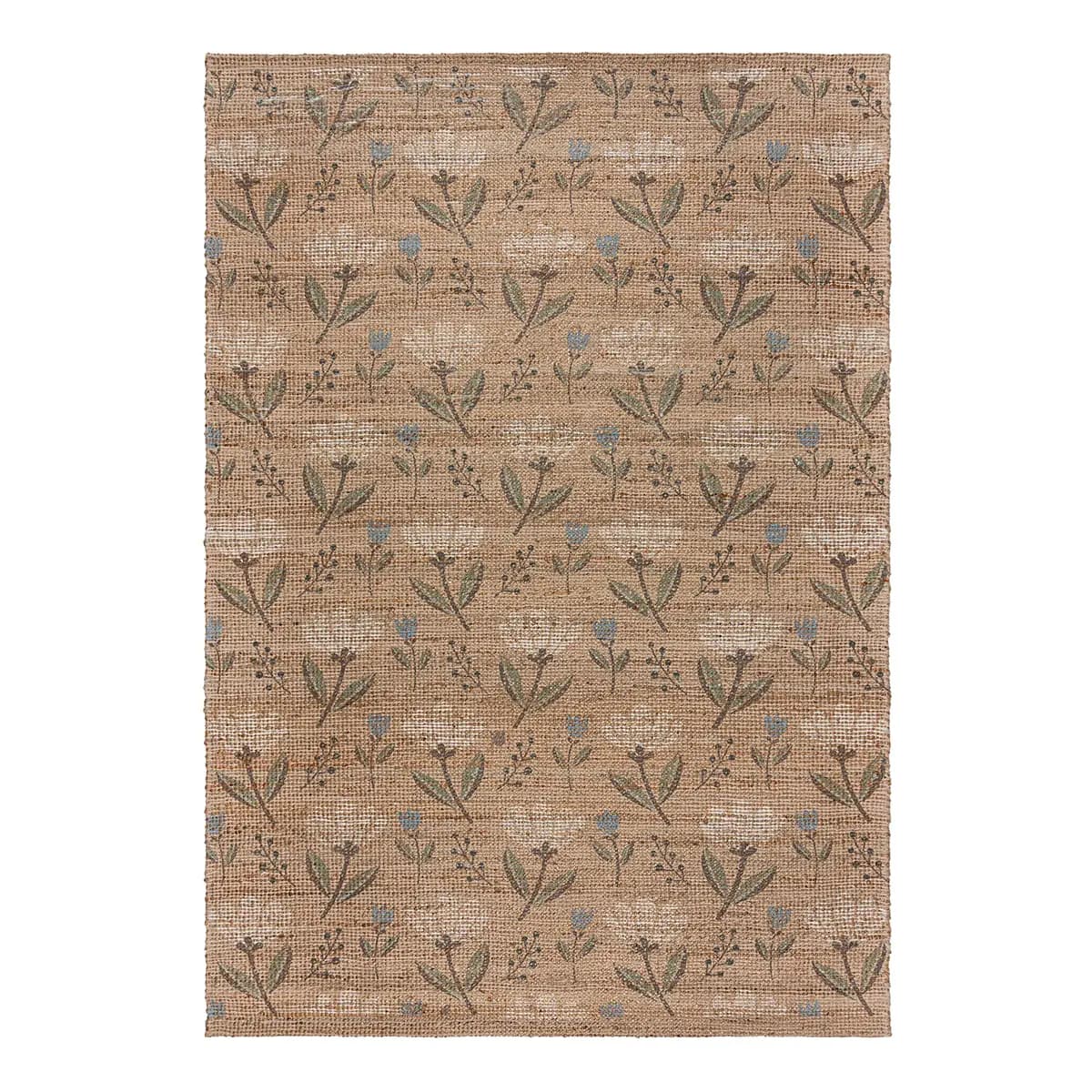 Juteteppich Arriana Floral Beige 80 x 150cm | Beige