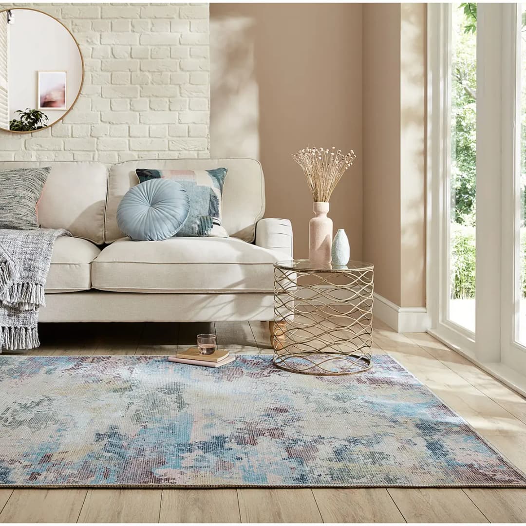 Kurzflorteppich Reid Abstract Multicolor | Mehrfarbig