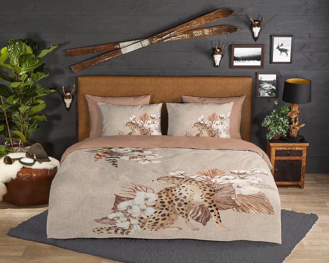 Biber-Bettwäsche Chevy | Beige