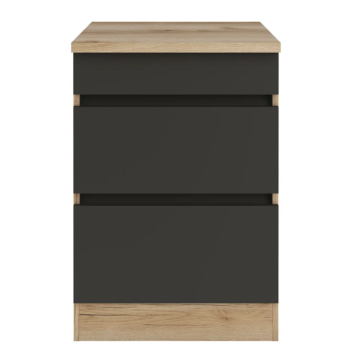 Unterschrank II 50cm Schwarz/Anthrazit | Schwarz