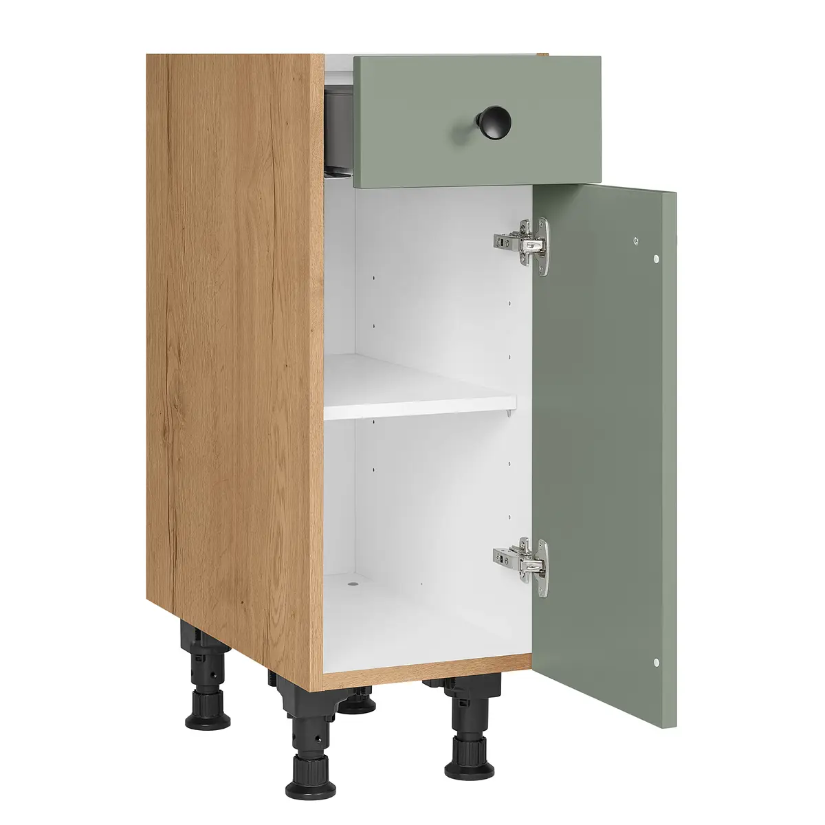 Unterschrank Cascada mit Tür 30cm Türanschlag rechts | Grün