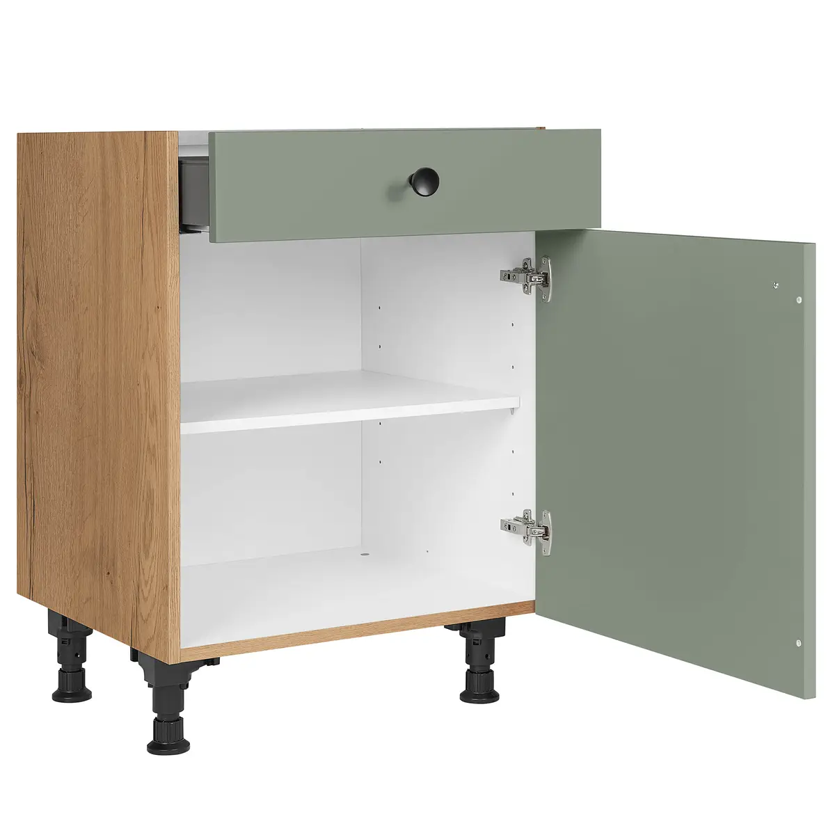 Unterschrank Cascada mit Tür 60cm Türanschlag rechts | Grün