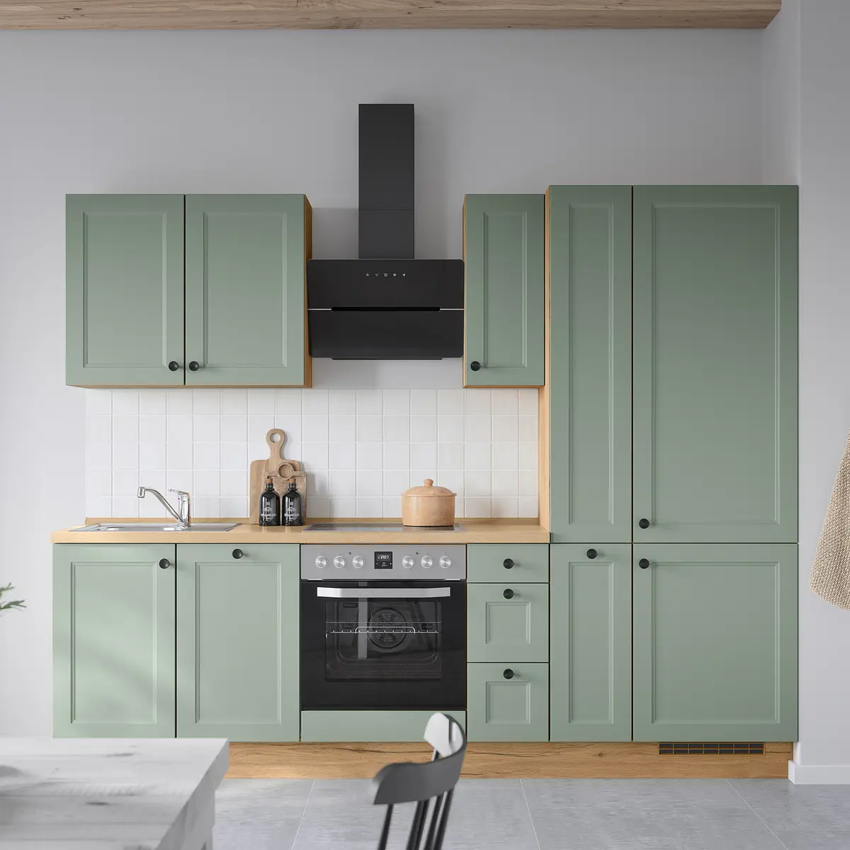 Unterschrank Cascada mit Schubladen 30cm Grün/Mintgrün | Grün
