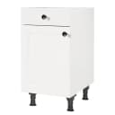 Unterschrank Cascada mit Tür 45cm Türanschlag links Weiß/Weiß