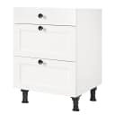 Unterschrank Cascada mit Schubladen 60cm Weiß/Weiß | Weiß