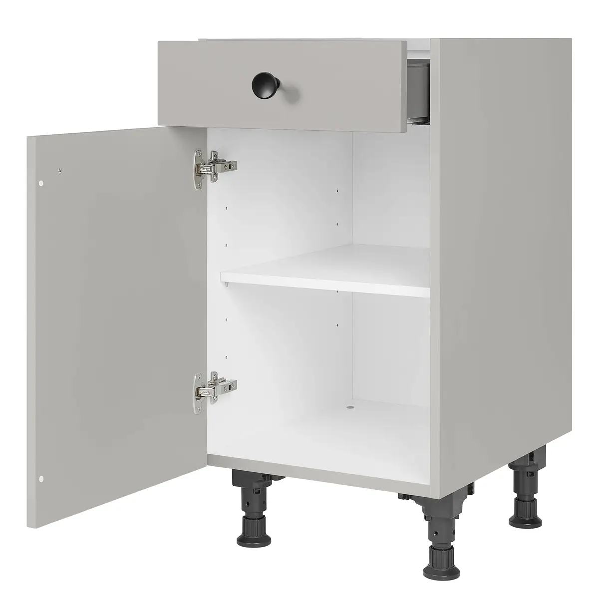 Unterschrank Cascada mit Tür 45cm Türanschlag links | Grau