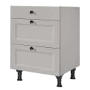 Unterschrank Cascada mit Schubladen 60cm Grau/Steingrau | Grau
