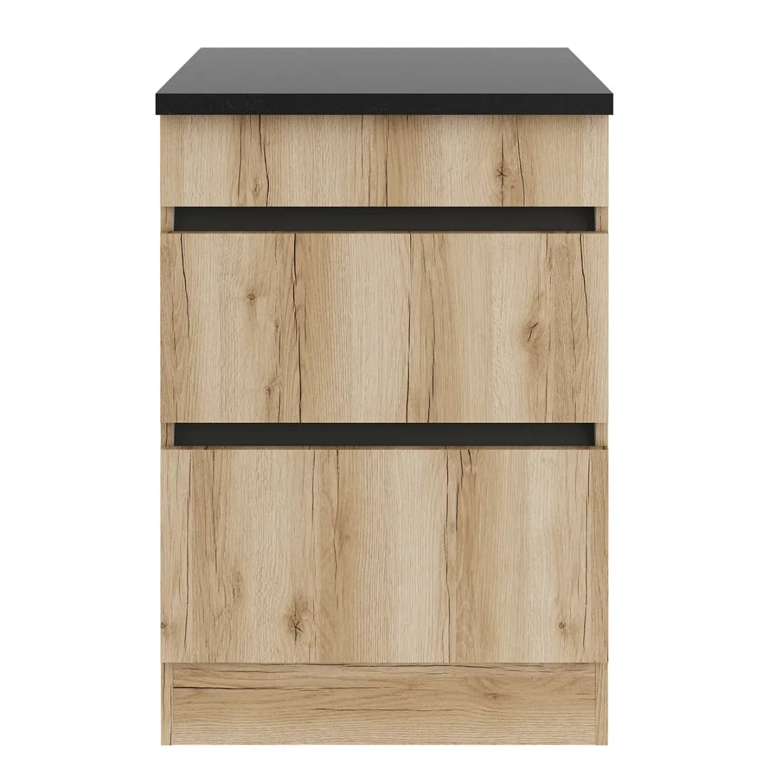 Unterschrank I 60cm Braun/Wildeiche Dekor | Braun