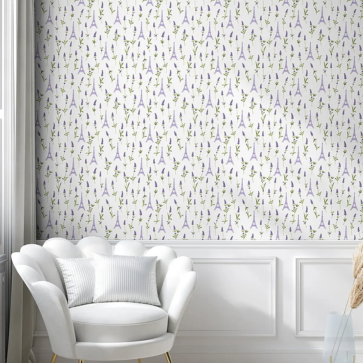 Tapete Eiffelturm 180cm | Lila