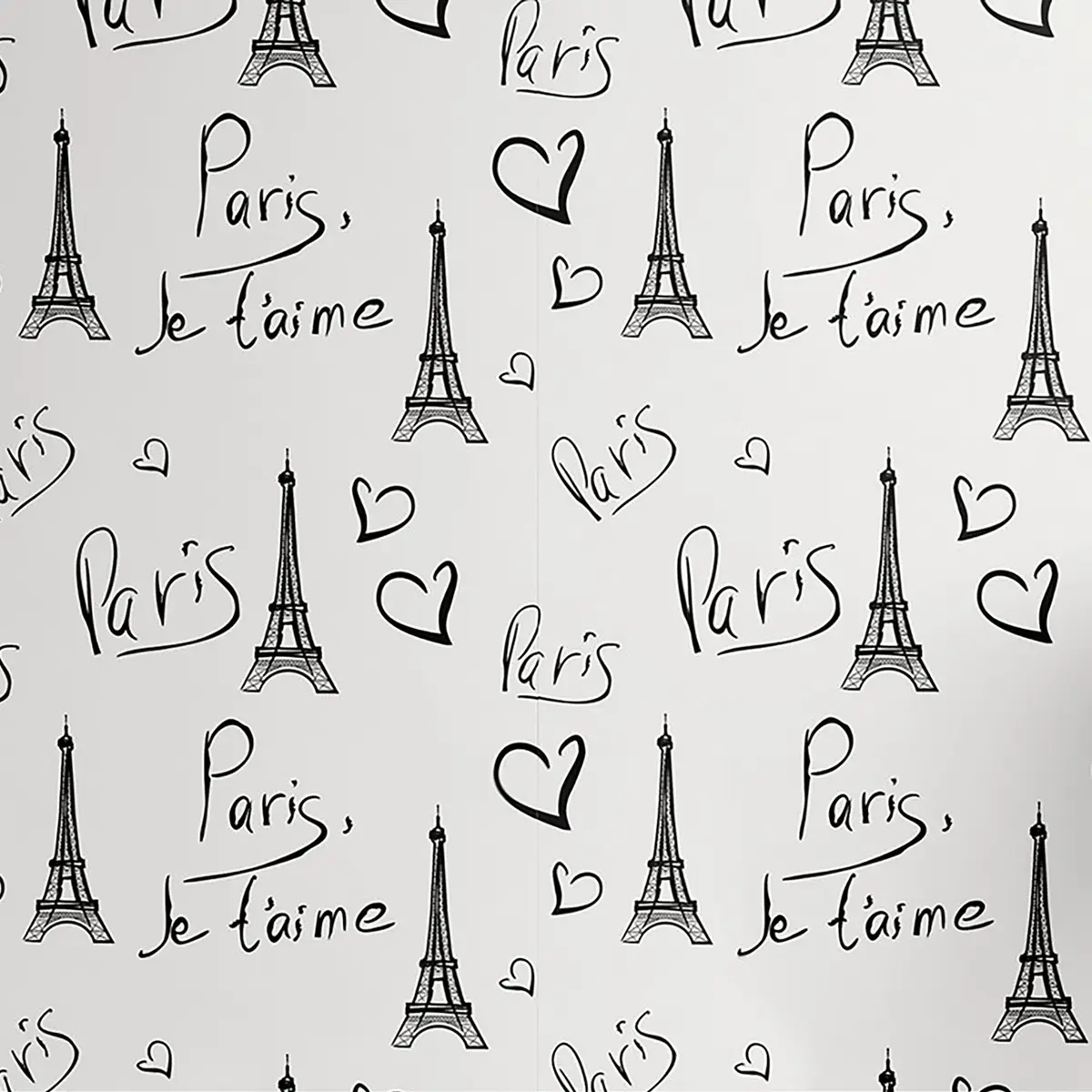 Tapete Paris Typ B 90cm | Schwarz