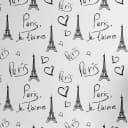Tapete Paris Typ B 90cm | Schwarz