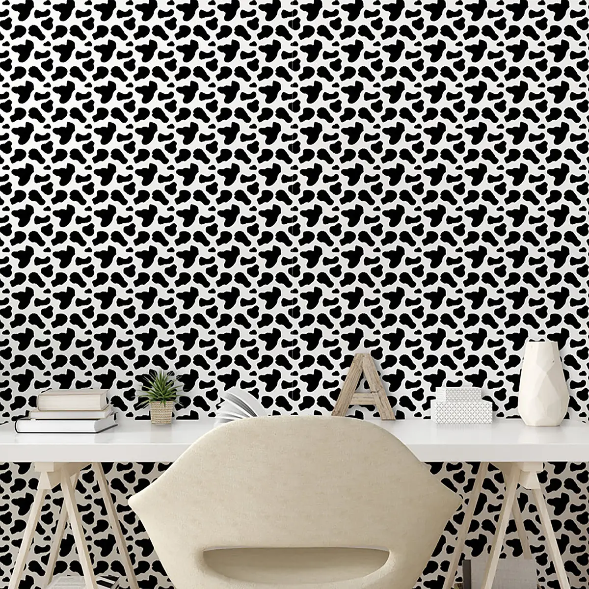 Tapete Cow Pattern | Grau