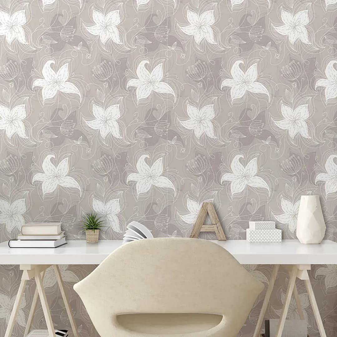 Tapete Drawing Leaf 250cm | Beige